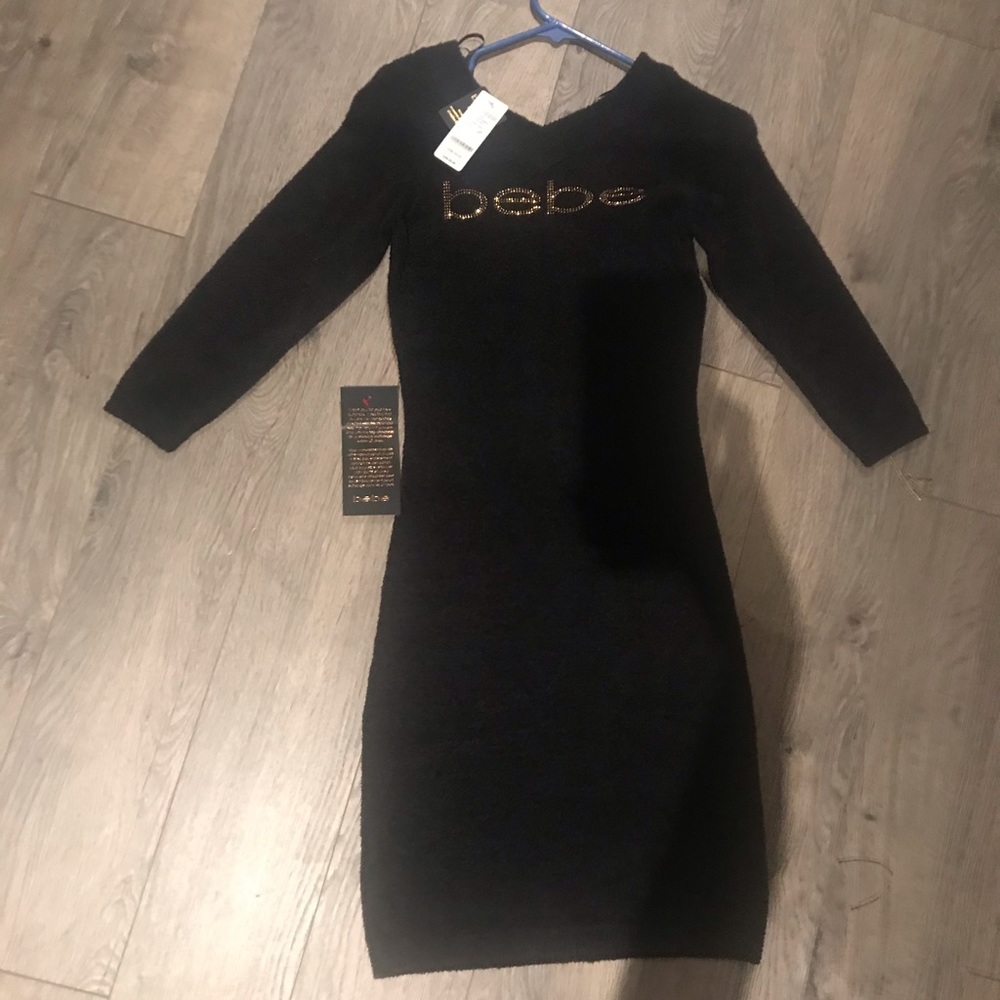 Bebe 3/4 sleeve midi dress NWT